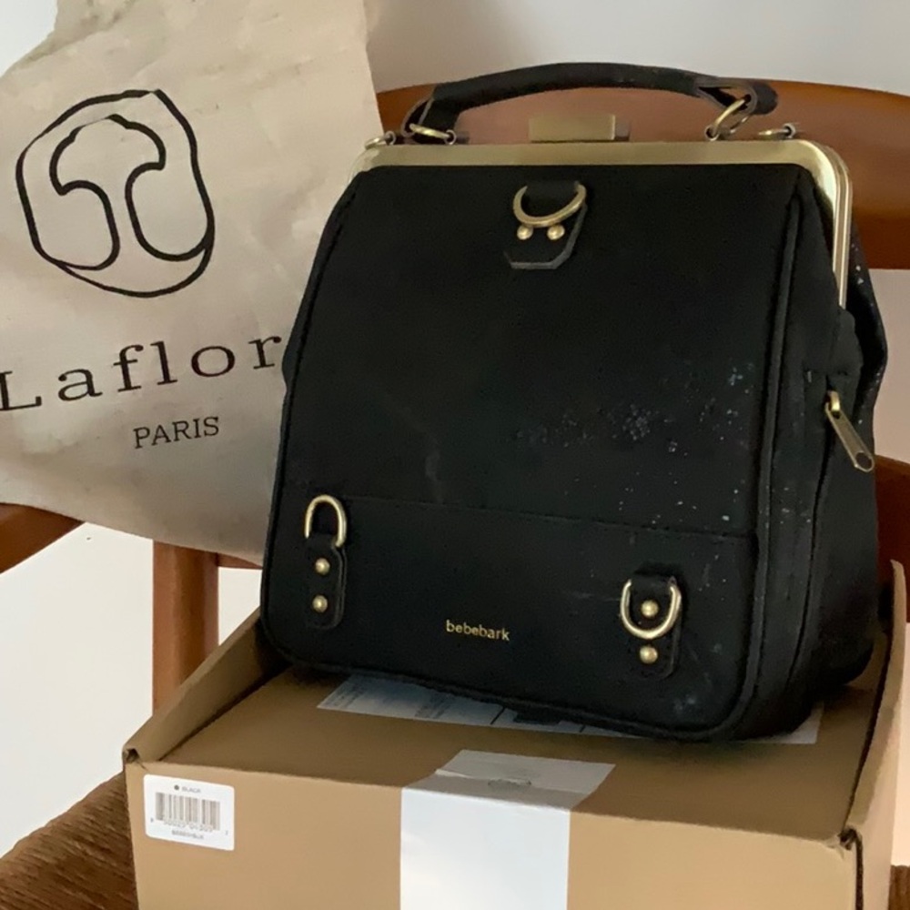 LaFlore Black Bebebark Convertible Backpack